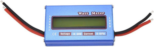 Watt Meter, Digital Power Analyzer with Digital LCD, DC 60V 100A Wattmeter for Voltage, Current, Power, Charge, Energy