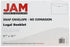 JAM PAPER Plastic Envelopes with Snap Closure - Legal Booklet - Clear - 12/Pack