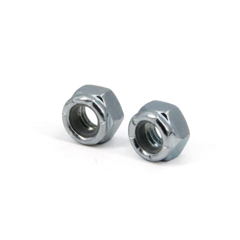 Yeebyee 5/16"-18 Locknuts,100pcs/pack (5/16"-18-100pcs) Nylon Insert Hex Lock Nuts,Carbon Steel White Zinc Plated, Hex