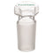 Hex Head Hollow Glass Stopper, 1-Pack Hexagonal Head Glass Lab Stopper for 24/40 Standard Taper