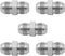 3/8" JIC Male x 1/4" JIC Male Flared Straight Tube Hydraulic Adapter Fitting (5-Pack)