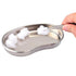 Kidney Shaped Stainless Steel Tray, Safety Rimmed Curved Tray for Dental Lab Instruments Surgical Trays