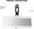 Mister Rui 12" Drywall Taping Knife - Stainless Steel Blade with Soft Grip Handle for Plastering and Skimming