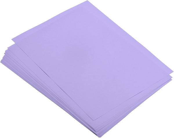 MECCANIXITY 100 Sheets Colored Copy Paper, 8 1/2 Inch, 22lb/80gsm Light Purple for Office Printing