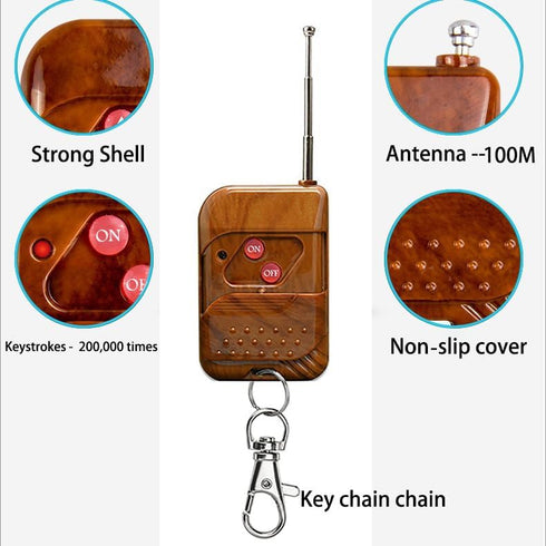 Switch,AC110V/120V/220V/240V 10A 324FT MeskliuMini Remote Wireless RF Relay Switch,Wireless Remote Control Switch