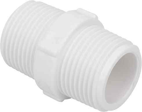 20Pack 1 Inch PVC Nipple Male Thread Coupling Adapter Connector, 1" PVC NPT Male Thread Coupling Pipe Fitting