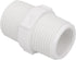20Pack 1 Inch PVC Nipple Male Thread Coupling Adapter Connector, 1" PVC NPT Male Thread Coupling Pipe Fitting