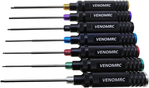 Generic VENOMRC 7 Color Caps Hex Wrencher Hex screwdriver for RC CAR,HELICOPTER,Remote Control