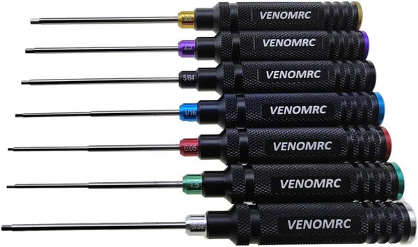 Generic VENOMRC 7 Color Caps Hex Wrencher Hex screwdriver for RC CAR,HELICOPTER,Remote Control