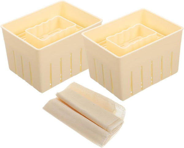 Artibetter Tofu Press Mold Set for Homemade Tofu Making DIY Soybean Curd