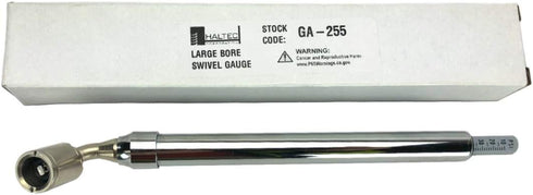 Haltec GA-255 Large Bore Swivel Foot Air Gauge, 360 Degree Swivel, 10-150 psi