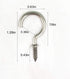 304 Stainless Steel Screw Ceiling Hooks - 7/8 Inch Screw-in Light Hooks for Outdoor and Indoor Use (40 PCS)