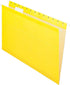 Pendaflex 1/5 YEL Reinforced Hanging Folders, Legal Size, Yellow, 25/BX (04153)