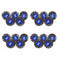 dophee Flap Wheel Sander Set, 1/8" Round Shank, 80 Grit Abrasive Sanding Wheels for Dremel Drill