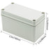 Zulkit Junction Box ABS Plastic - Dustproof Waterproof IP67 Universal Electrical Project Enclosure, Grey 6.30 x 3.15 x