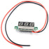 (5 Pack) JacobsParts DC 2.4-30V 2-Wire Voltmeter, 3-Digit LED Display Digital Voltage Tester (Yellow)