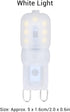 Hyuduo 6Pcs G9 LED Light Bulbs, Bi Pin Base Dimmable 3W Energy Saving 360 Degree Light Light Bulb for Chandelier Ceiling Lamps and Pendant Lamps Home Lighting(#3) by Hyuduo