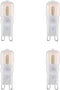 TAODAN 4PCS G9 Bulb 5W Halogen T4 3000K Warm White 120V G9 Base