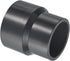 PATIKIL PVC Reducer Pipe Fitting 3x2.5 Inch Socket, 2 Pack Straight Coupling Adapter, Grey