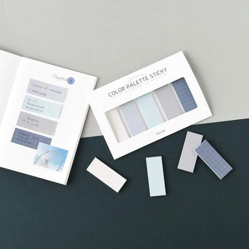 Monolike Color Palette Sticky Grid 500 D Set 4p - Self-Adhesive Memo Pad