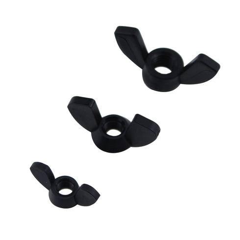 30 PCS Nylon Butterfly Screws M5/6/8 - Galvanized Carbon Steel Hand Twist Wing Style Knobs, Fasteners Hardware