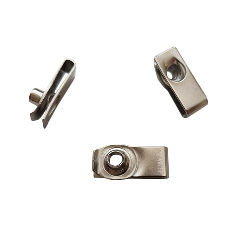 1/4"-20 Long Stainless Steel U -Style Clip-On Nut,U-Type Fasteners (Pack of 25)