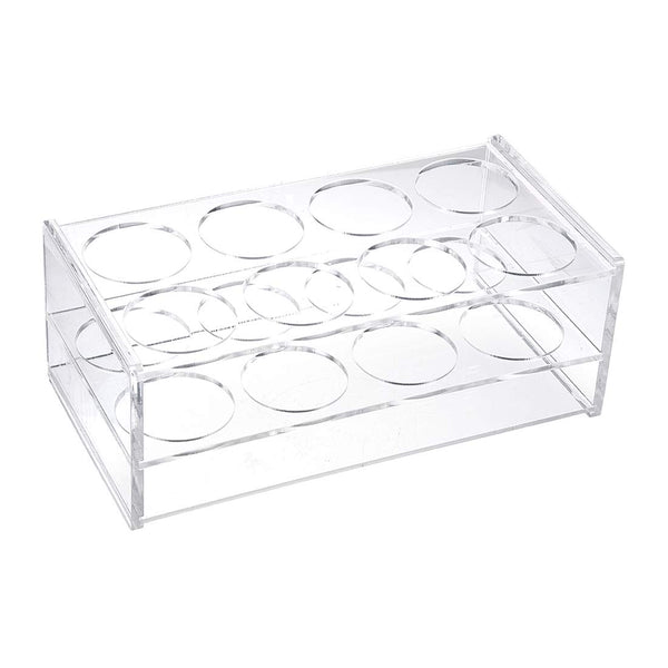 uxcell Tube Rack Polypropylene, 8-Well Clear for 100ml