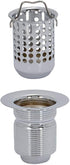 EZ-FLO 3 Inch Removable Kitchen Sink Strainer Drain Extended Shank Junior Duo, Stainless Steel, 1-7/8 Inch to 2-1/4 Inch Opening, 30037 by EZ-FLO