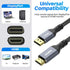 4K 15FT, 4K@60Hz 4K@60Hz 2K@120Hz 1080P DisplayPort to HDMI Cable HDR, High Speed Active Display Port to HDMI Cable UHD