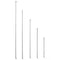 Glass Stirring Rod - 5 Pack, 12" 10" 8" 6" 4" Long, 5 MM Diameter