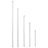 Glass Stirring Rod - 5 Pack, 12" 10" 8" 6" 4" Long, 5 MM Diameter