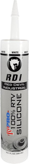Red Devil 08160I RD PRO Industrial Grade RTV Silicone Weather-Resistant Sealant, 10.1 oz Tube, White
