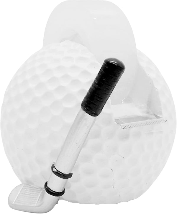 Golf Ball with Club Tape Dispenser, Sports Themed Desktop Accessory, Unique Office Supplies, Gifts for Men, 3.5 Inches