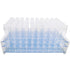 50 Pcs Clear Plastic Test Tubes with Rack - 16x100mm (10ml) Test Tubes with Caps for Scientific Experiments and Decor