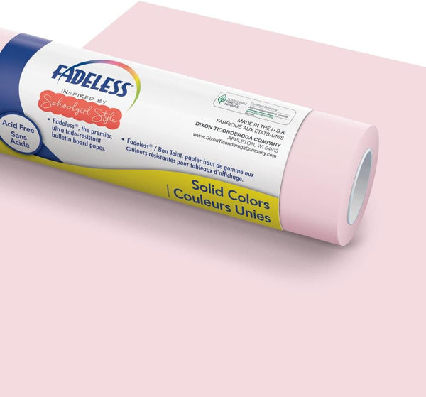 Fadeless Schoolgirl Style Bulletin Board Paper, Lavender Haze, 47.25" x 50', 1 Roll