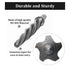 YUEWO 5/8" Bridge Construction Reamer Tool Set for Metal, M2 HSS Tapered Alignment Drill Bit, Chucking Steel Reamers.