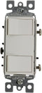 Leviton 1754-2W I5 Amp, 120 Volt, Decora Single-Pole AC Combination Switch, Individual Switches, Commercial Grade, Grounding, White, Image by Leviton