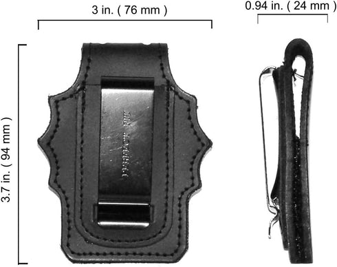 Perfect Fit NYPD Detective Badge Holder with Pocket and Chain, Clip (Cutout PF225)