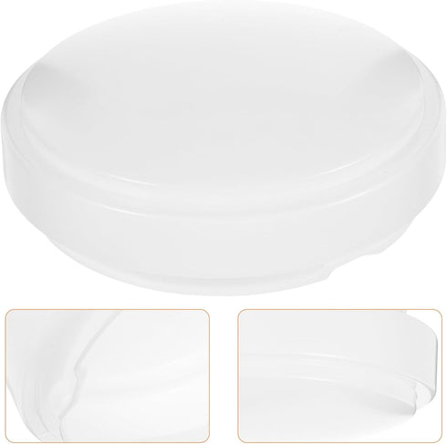 NUOBESTY Round Ceiling Lampshade Plastic Dome Light Cover for Kitchen and Balcony Flush Mount Light Fixture Easy
