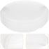 NUOBESTY Round Ceiling Lampshade Plastic Dome Light Cover for Kitchen and Balcony Flush Mount Light Fixture Easy