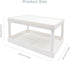 souG Desktop Storage Rack Organizer for Kitchen Bathroom Office Dorm - Double-Layer Cosmetic Stationery Storage Holder and Table Sundries Display Shelf - White by GSHYMXT