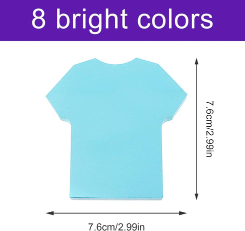 Sticky Notes, 560 Sheets 3 × 3 Inches Short Sleeve Shape Self Sticky Notes Pad, Colour Sticky Notes, Bright Colors Self-Stick Pads for Home Office Notebook(8 Color)