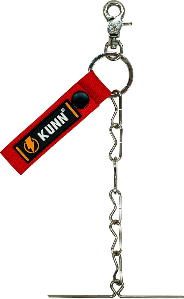 KUNN Dual-Use Electrical Tape Holder, Enhanced Fast Tape Holder Chain for Tool Belt with Keyring, Snap Loop