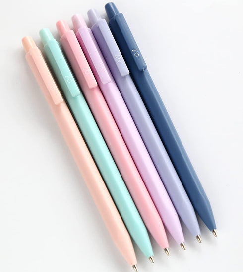 Solid Colors Mechanical Pencils 0.7mm Triangle Shape Automatic Pencil for Writing Office School Supplies, Gift Pack of 6