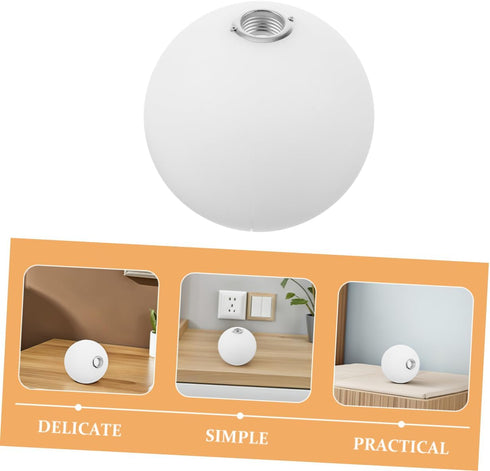G9 1-Piece Globe Lamp Shade Replacement Milky White Shatterproof Plastic Sphere Lampshade for Ceiling Light Fixtures