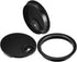 uxcell Cable Hole Cover - 3.1Inch/80mm Zinc Alloy Desk Wire Cord Grommets for Office PC Desk Cable Organizer, Black