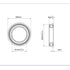 F6001ZZ 4PCS Flange Ball Bearing 12×28×8mm Double Metal Shielded Flanged Bearing Chrome Steel ABEC-1(P0) Z2 Deep Groove Ball Bearing for Industrial Machine, Power Tools