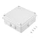ABS Plastic Dustproof Waterproof IP65 Junction Box, Universal Electrical Project Enclosure, White, 5.9"x5.9"x2.8"