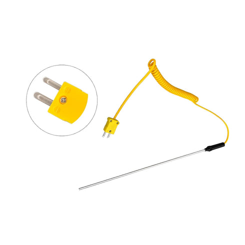 K-Type Thermocouple Connector Adapter Cable with 6 Pairs Male and Female Plugs