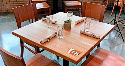 Touchless Menu - QR Code and Tag - View Menus Online - Two-Sided Menu Tap Card - Perfect for Storefront Window, Table